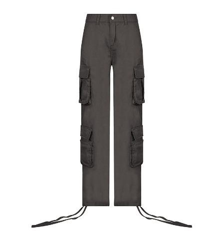 Cargo Solid Baggy Pants - MollyMBS314