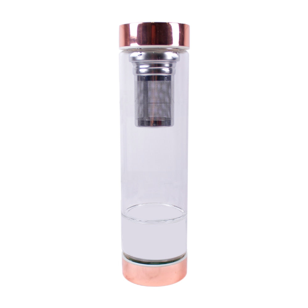 Crystal Glass Water Bottle - MollyMBS314