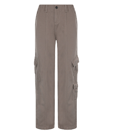 Cargo Solid Baggy Pants - MollyMBS314