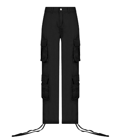 Cargo Solid Baggy Pants - MollyMBS314