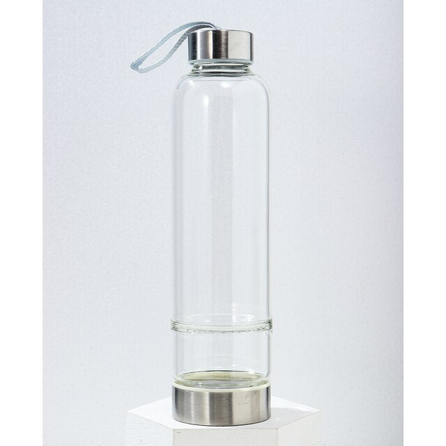 Crystal Glass Water Bottle - MollyMBS314