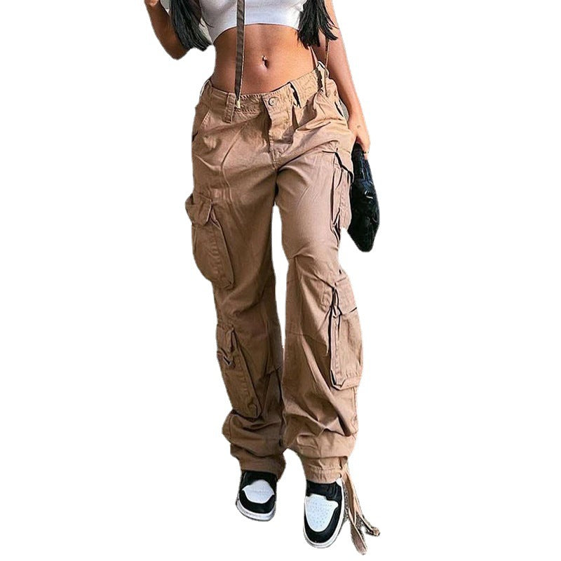 Cargo Solid Baggy Pants - MollyMBS314