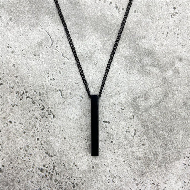 Rectangle Pendant Necklace - MollyMBS314