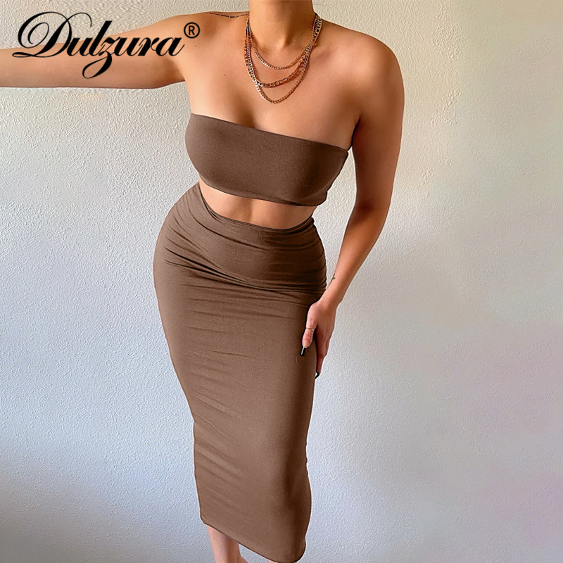 Bodycon Tube Skirt Set - MollyMBS314