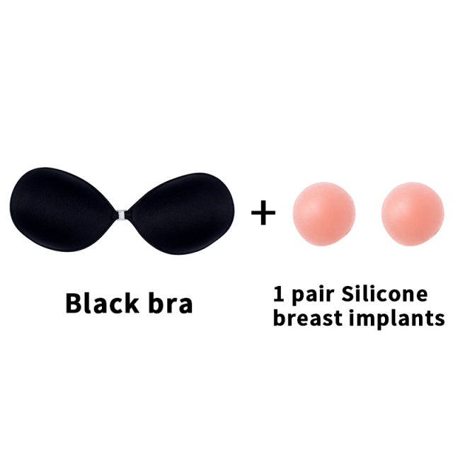 Self-Adhesive Silicone Backless Strapless Bra - MollyMBS314