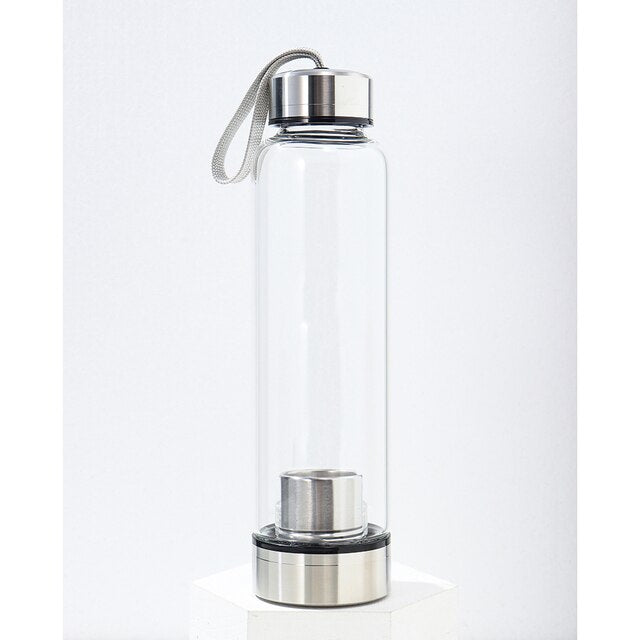 Crystal Glass Water Bottle - MollyMBS314