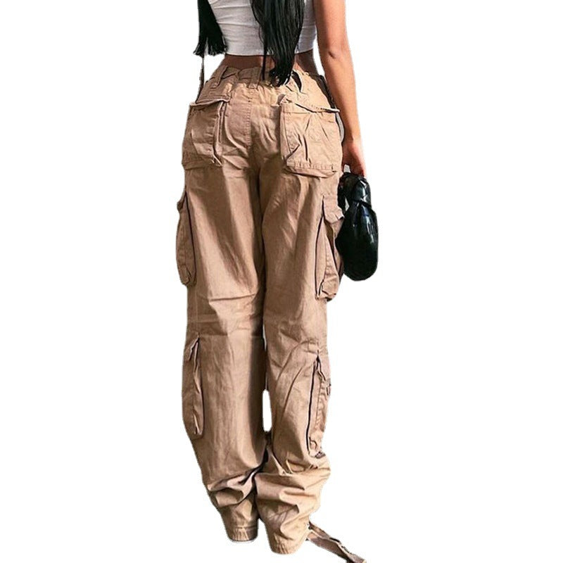 Cargo Solid Baggy Pants - MollyMBS314