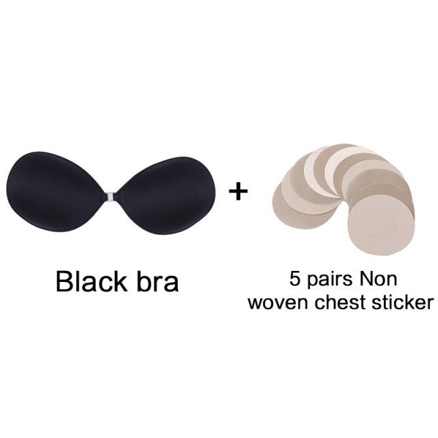 Self-Adhesive Silicone Backless Strapless Bra - MollyMBS314